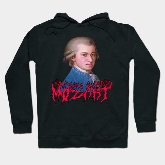 Mozart Metal (In Technicolor) Wolfgang Amadeus Mozart Hoodie by blueversion